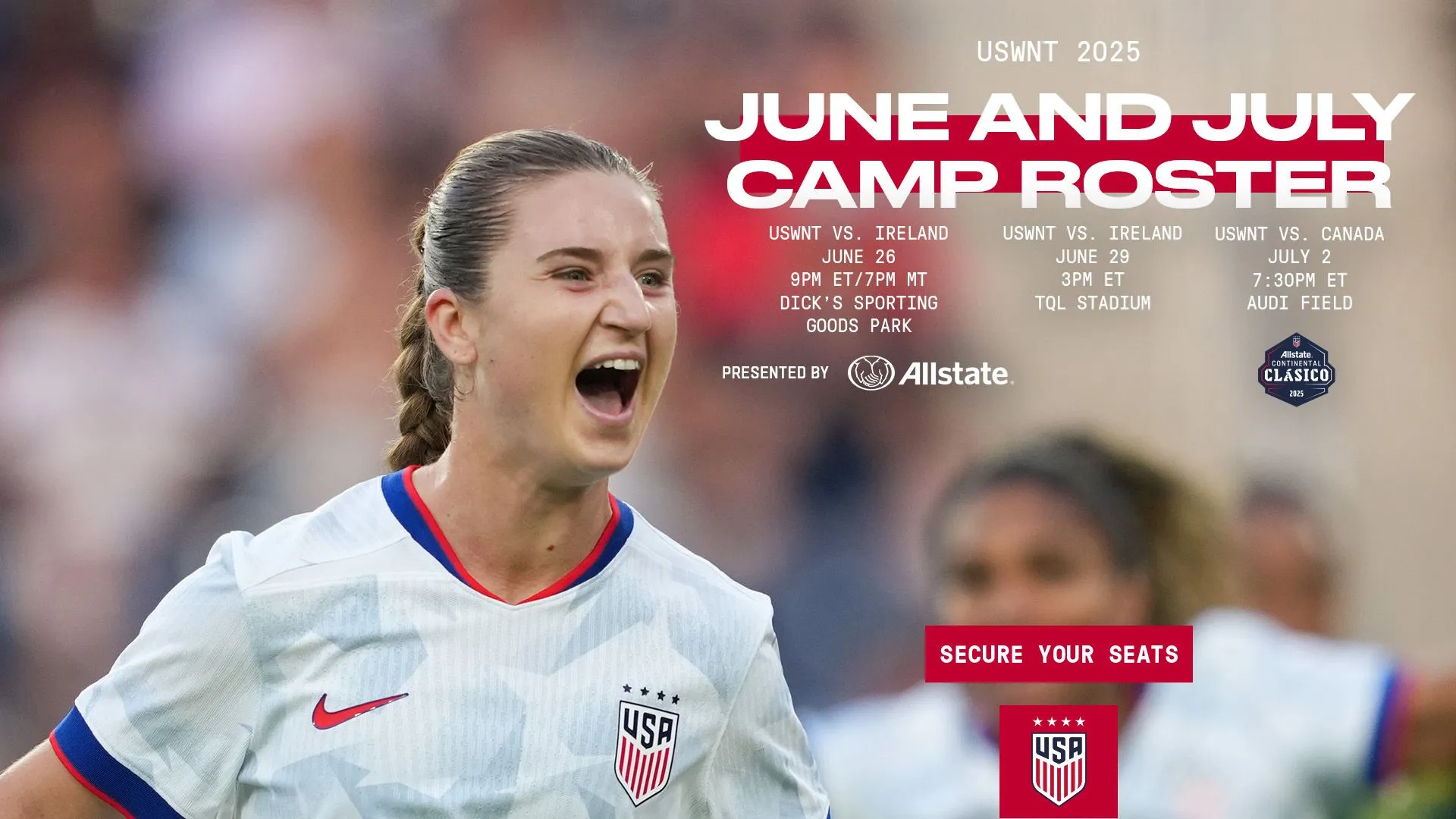 Hayes Umumkan Daftar 25 Pemain Kamp Pelatihan USWNT untuk Pertandingan Melawan Republik Irlandia dan Kanada