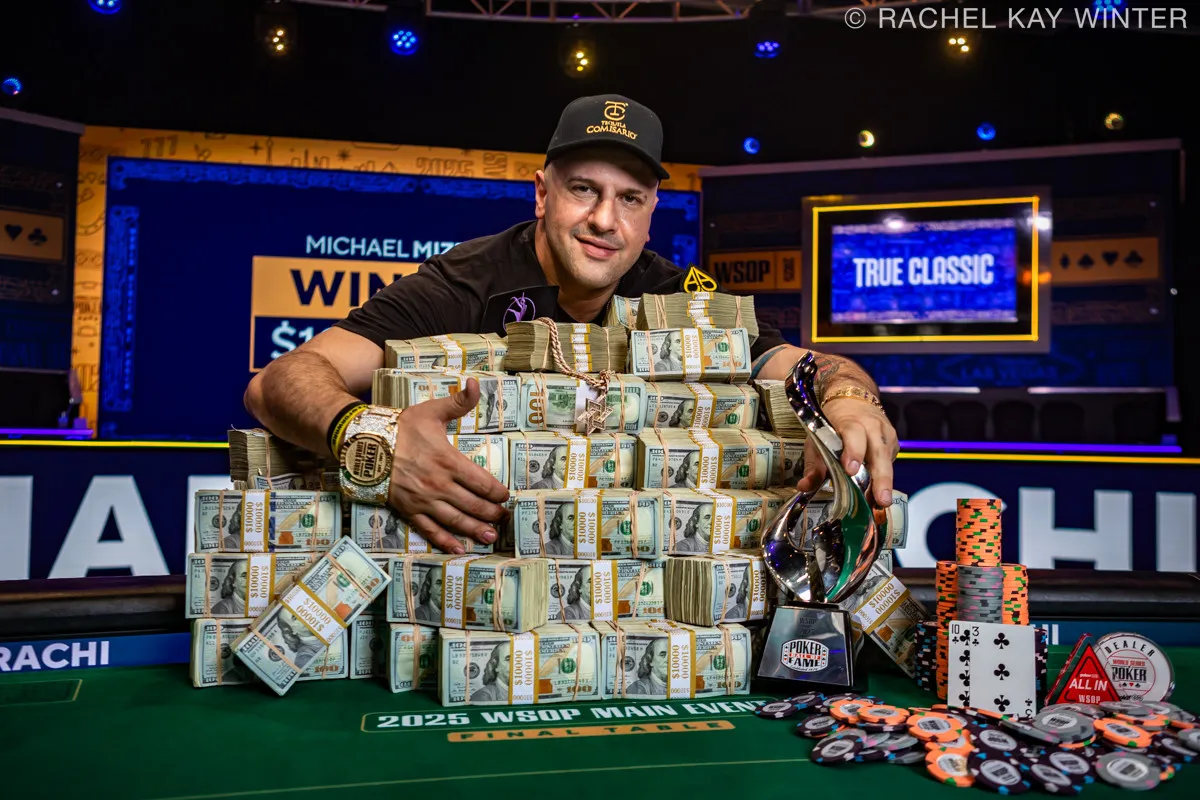 Michael Mizrachi Selesaikan Lari Bersejarah dengan Gelar Acara Utama WSOP 2025 dan $10 Juta